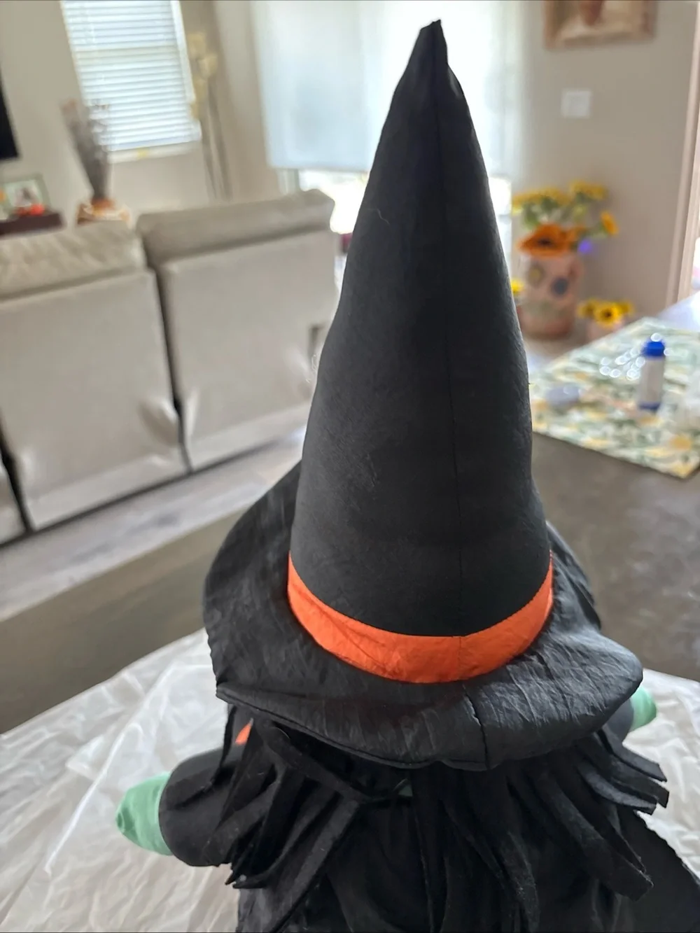 Vintage 1993 International Silver Co Puffy Nylon Witch Broom Stick